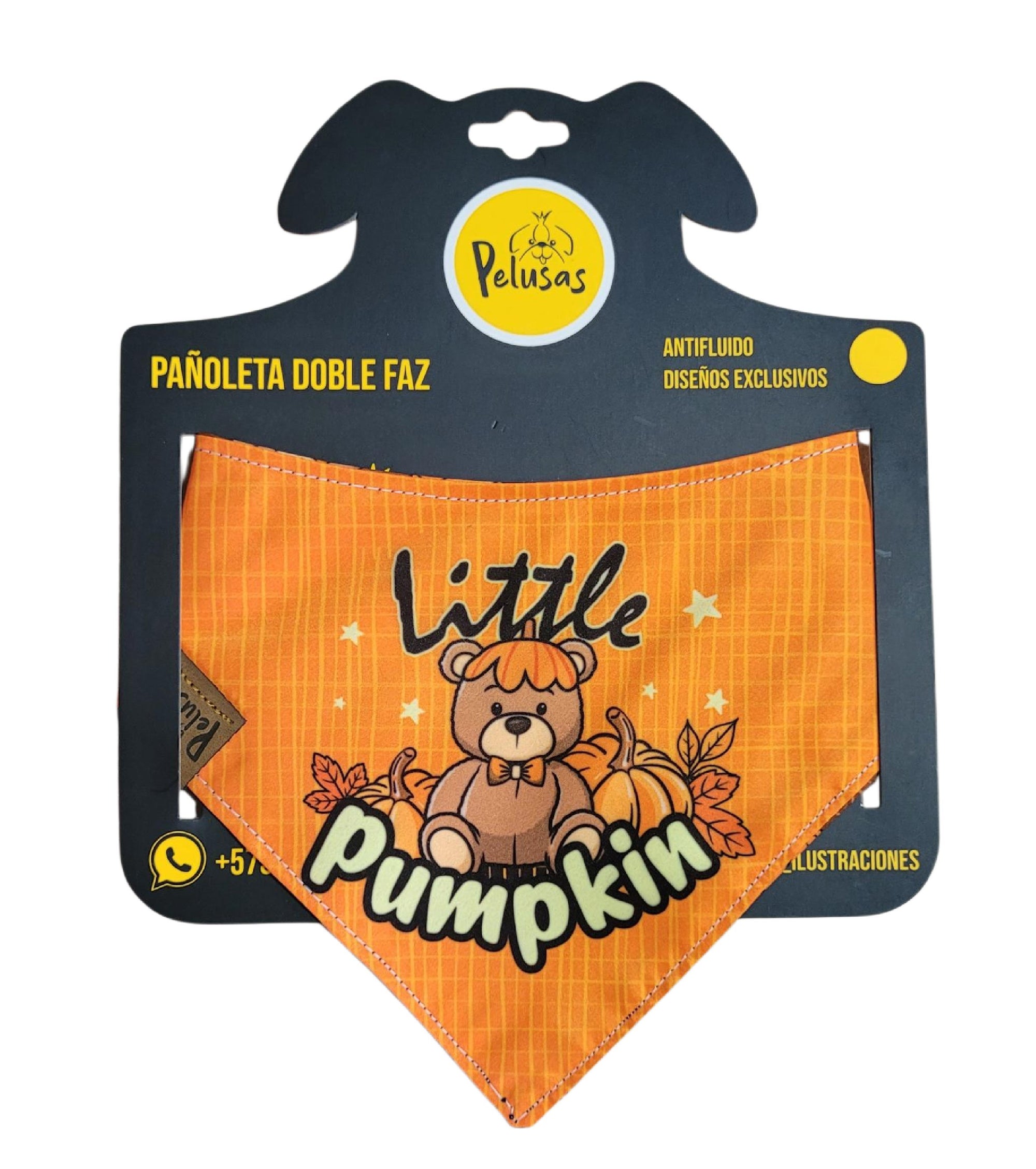 Pañoleta Little Pumpkin 🧡🧸